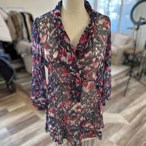 LaVia 18 by Piazza Sempione Silk Tunic Top in Large (12-14)